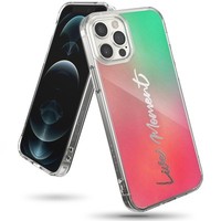 PanzerhüLle Mit Gelrahmen Iphone 12 Pro Max Fusion Design Rosa-GrüN