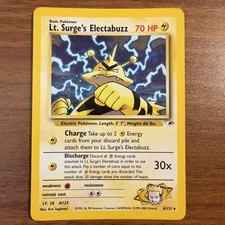LT. SURGE'S ELECTABUZZ 2000 POKEMON GYM HEROES 6/132 RARE HOLO MP VINTAGE
