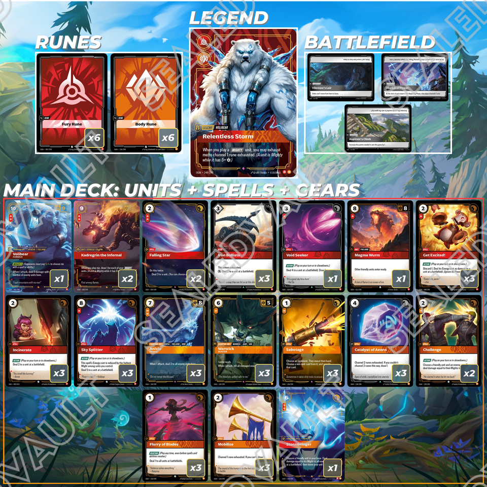 Top Meta Riftbound Decks Volibear Meta Riftbound TCG Deck | Origins | Competitive Tournament ...