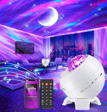 Galaxy Projector for Bedroom,15 White Noise Bluetooth