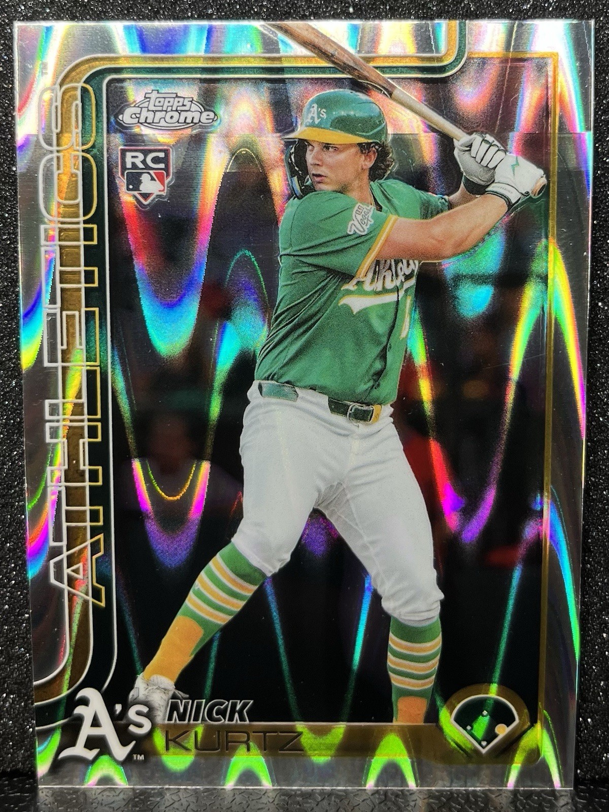 2025 Topps Chrome Update Nick Kurtz RC #USC178 RayWave Refractor Athletics