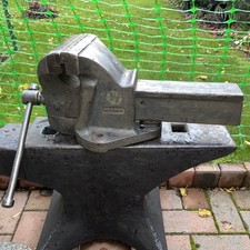 Record No7 engineers bench vice 7” jaw 240mm opening garage workshop tool