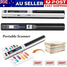 Mini Portable Handheld Document Photo Scanner A4 Book JPG PDF Handy Scan 900 DPI