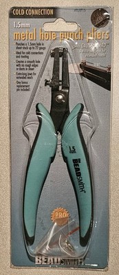 BeadSmith  Metal Hole 1.5mm Punch Pliers with Gauge Guard * Jewelry Tools