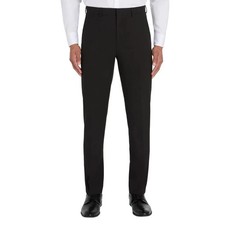 Calvin Klein Men's Slim Fit Dress Pant, Black, 40x30