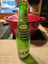 Vtg 1954 12oz Get UP "AMERICA'S FAV LOW CALORIE BEV" Green ACL Bottle Portsmouth