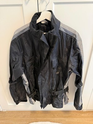 Crane Motorrad Regenjacke in Schwarz Gr. L