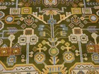 Turkish Oushak Rug, Geometric  Multicolored Handmade Bohemian Rug 8x10 Ft — photo 8