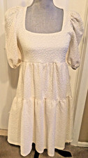 NWT MANGO MNG DRESS WHITE Lining SZ 4