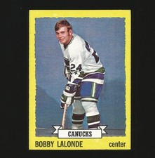 1973-74 Topps Hockey Card 189 Bobby Lalonde #189 Vancouver Canucks