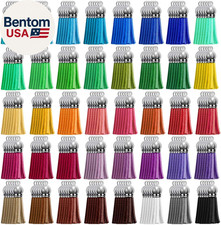 200Pcs Leather Keychain Tassels Bulk for Crafts, Acrylic Blanks, Charms, Earring
