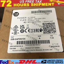 Allen-Bradley 22B-D4P0N104 /A PowerFlex 40 1.5kW 2 HP AC Drive US Free Tax