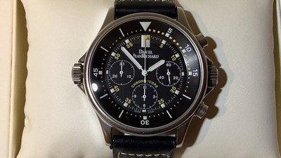 Daniel JeanRichard Chronoscope Chronograph Black Dial Men's Watch w/ Box