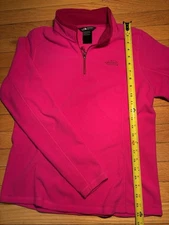 The North Face Women’s Tech Glacier 1/4 Zip Fleece Pink Size Medium New Vibrant