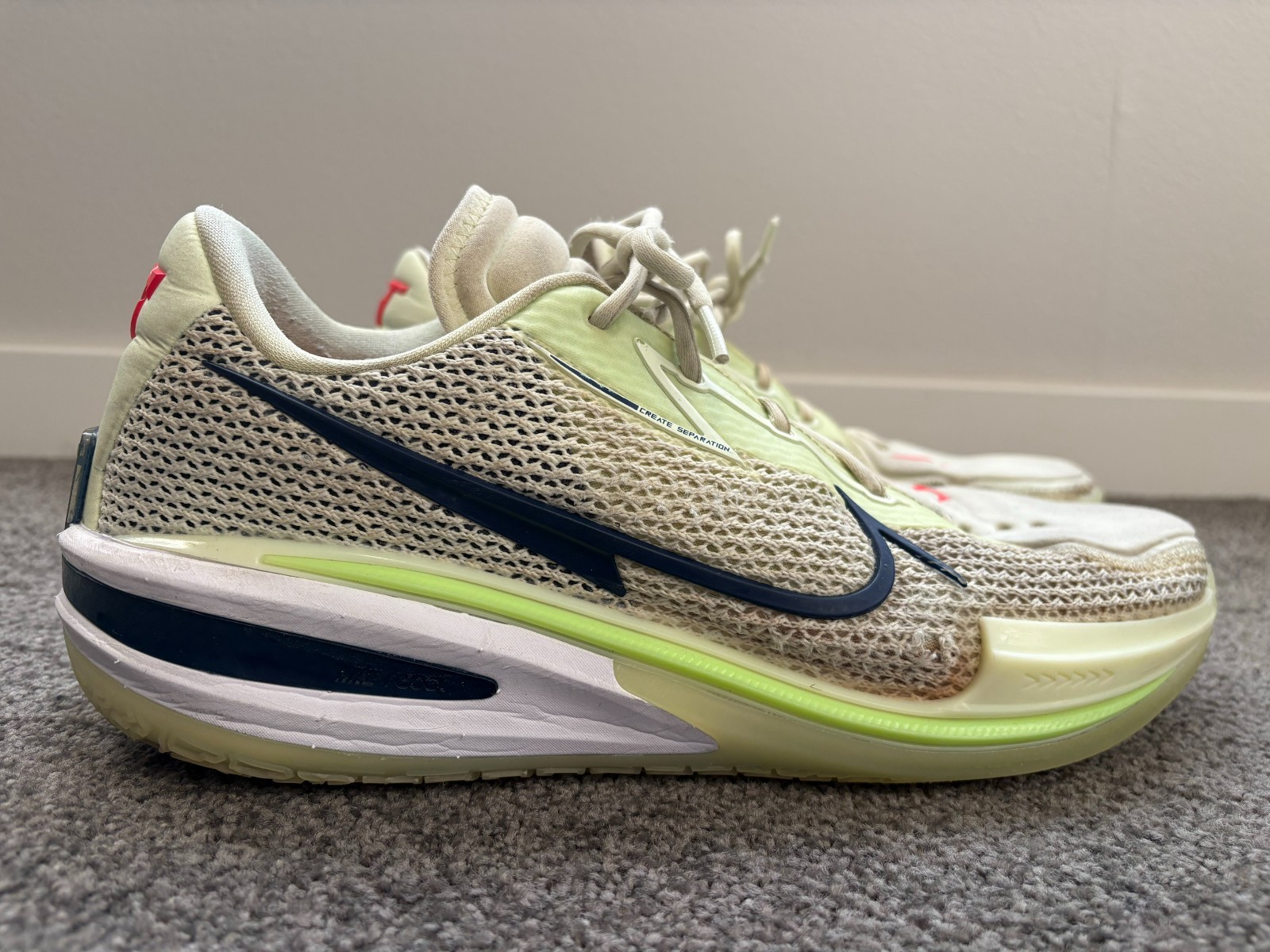 Size 13 - Nike Air Zoom GT 1 Cut Lime Ice