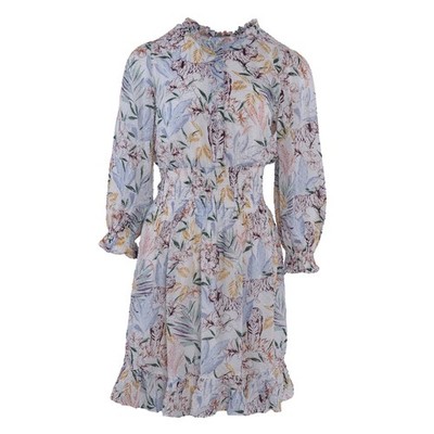 Maje Womens Dress Multicolour Floral Print Long Sleeve Mini Dress Size 38 M 10