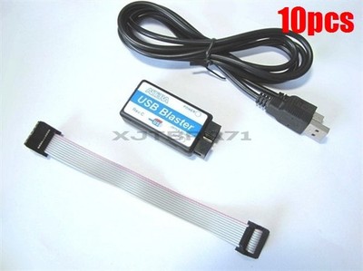 10Pcs Altera Mini Usb Blaster Cable Programmer For Cpld/Fpga/Nios/Jtag Ic New wx