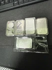 5 X 1oz Silver Bullion Bars 999 Fine GENUINE mixed designs see photos XRF tested