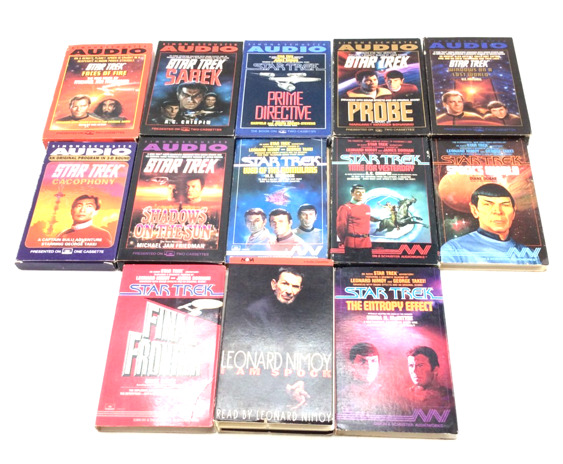 Simon & Schuster Audio STAR TREK AUDIOBOOKS SET OF 12 & I AM SPOCK