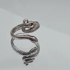 Vintage Sterling Silver 925 Snake Wrap Size 5 Open Ring Egyptian Revival Siam