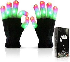 Luwint LED Light Up Rave Gloves for Adults Teens, Flashing Party...