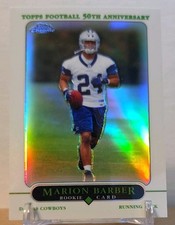 2005 Topps Chrome Refractor Marion Barber III #223 Dallas Cowboys Rookie RC