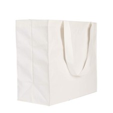 XL Heavy Duty Canvas Grocery Bag Beach Tote Multi Purpose Tote White X-Large