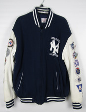New York Yankees 26 Patches World Series Champions Large Baseball Varsity Jacket