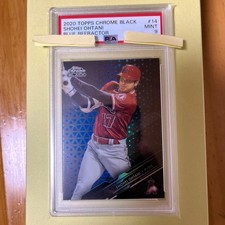 Shohei Ohtani PSA 9 Chrome Black 38/75 Serial Card Baseball Single