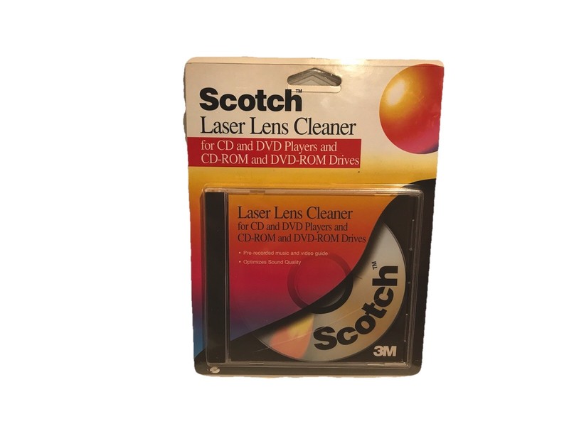 Laser Lens Cleaner CD, DVD, & CD-ROM Players & Drives - Scotch 3M NEW NOS AV-101
