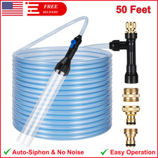 DXOPHIEX Gravel Vacuum For Aquarium Fish Tank Siphon Aquarium Water Changer 50FT