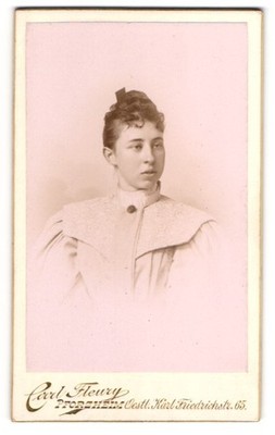 Fotografie Carl Fleury, Pforzheim, Östliche Karl Friedrichstrasse 65, Hübsche j 