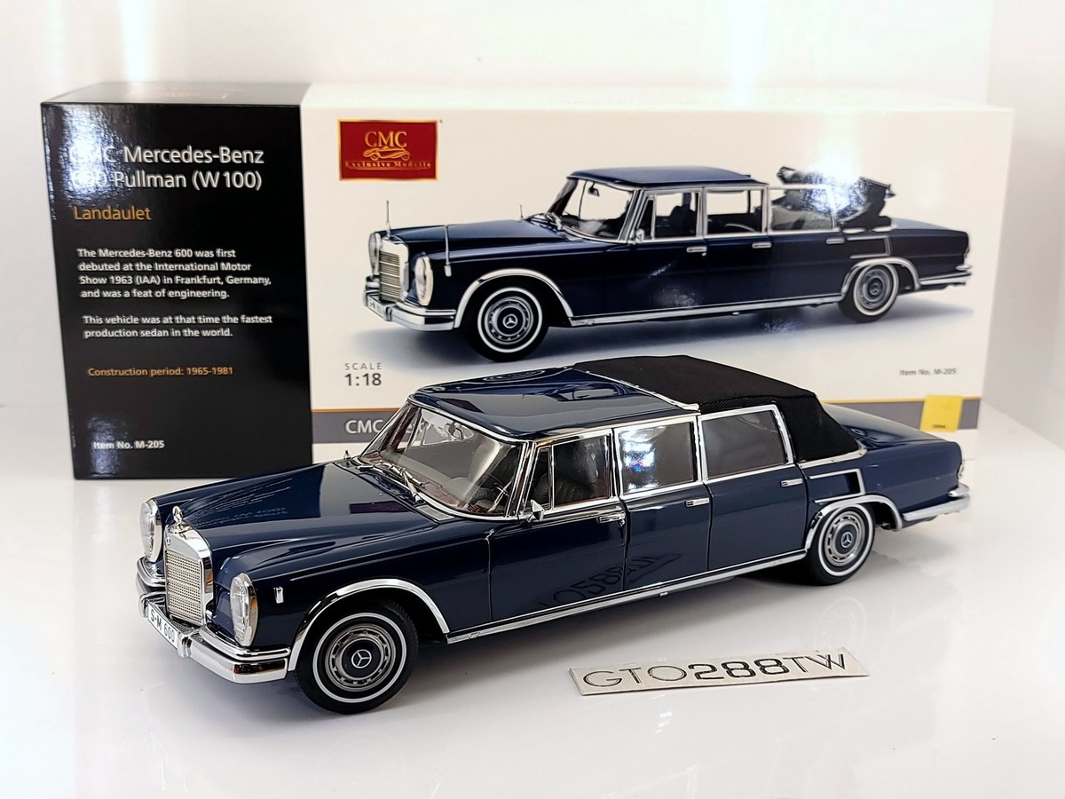 CMC 1:18 Mercedes-Benz 600 Pullman Landaulet 1965-81(W100)Blue (M