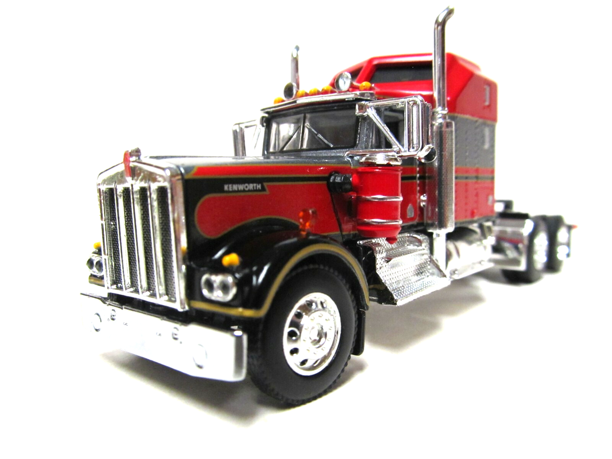 DCP, FIRST GEAR 1/64 SCALE W-900A KENWORTH AERODYNE, RED, GUN