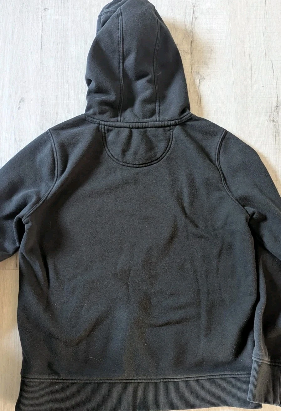 VETEMENTS Carhartt Rain Defender Felpa con Cappuccio Adulto M Nero Pullover Abbigliamento da Lavoro Logo Donna