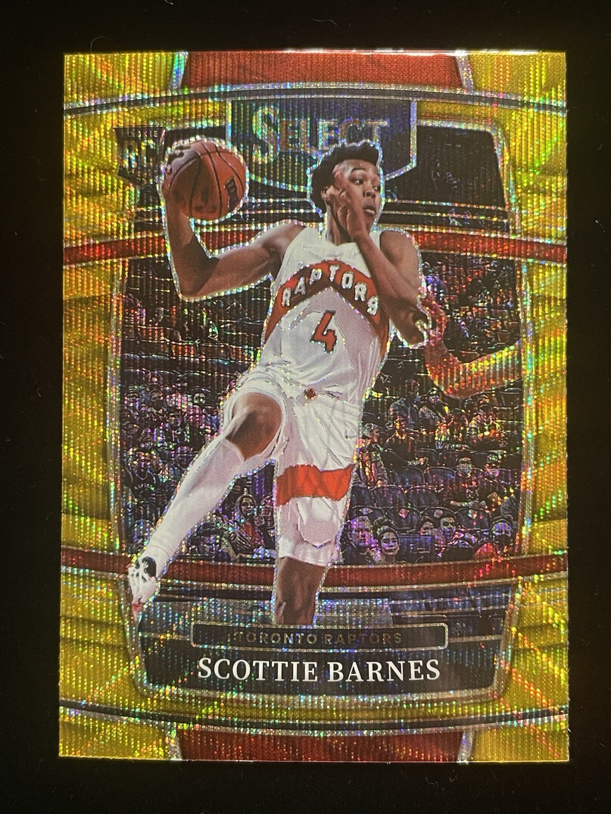 2021-22 Panini Select Scottie Barnes RC #74 TMALL Gold Wave Raptors