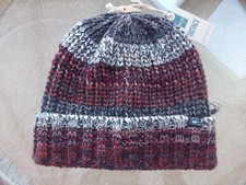 Fat Face 'Twist Beanie' brown/stone colour  hat soft  acrylic/polyester mix NEW