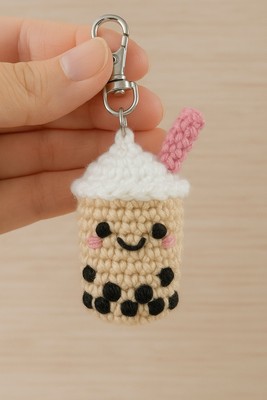 Mini Boba Tea – Crochet Pattern (Digital Download) Easy DIY