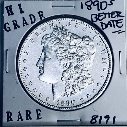 1890 S MORGAN SILVER DOLLAR HI GRADE GENUINE U.S. MINT RARE COIN 8191