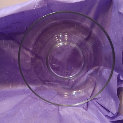Vintage Pyrex France Round Clear Glass Bunt Cake Jello Mold 22 cm  9''