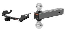 CURT Trailer Hitch Tow Cargo Kit 2in Receiver Class 4 & Ball Mount - 14061 45002