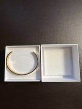 Calmi Gold Tone Acupressure Stress Relief Bangle Bracelet, NEW