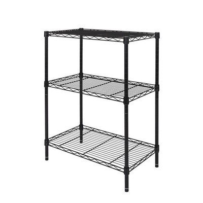 Hyper Tough 3 Tier Wire Shelving Rack 750 lbs Heavy Duty Metal Shelf Garage 