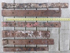 Lotto Di 6 Vecchie Cerniere Per Porte  Ruggine Antiquariato 