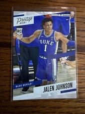 2021 Chronicles Prestige Draft Picks Jalen Johnson Rookie Duke Blue Devils