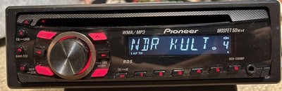 Pioneer DEH-1300MP Autoradio CD MP3 WMA RDS MOSFET 50WX4 AUX + Adapter + Rahmen