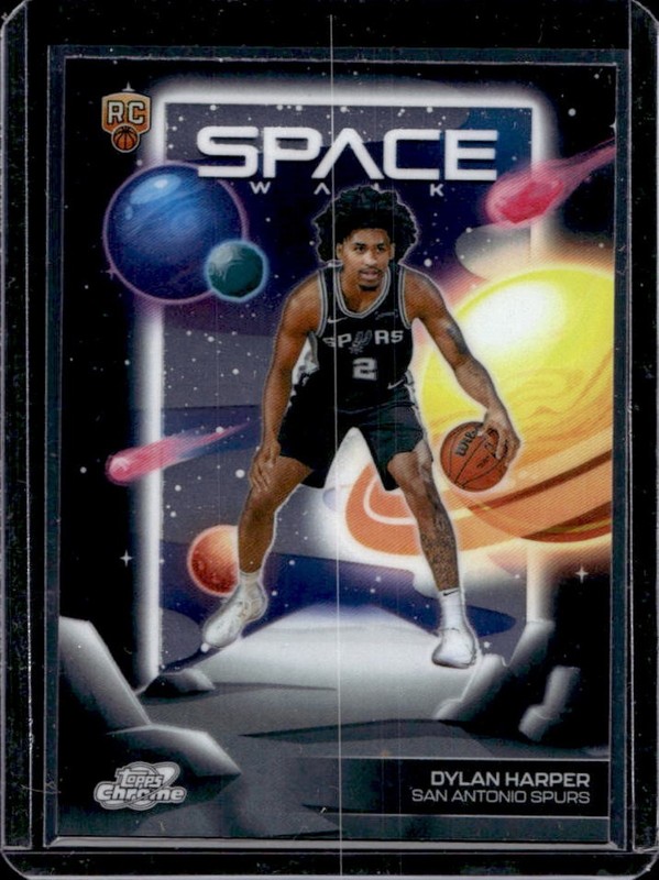 2025-26 Topps Cosmic Chrome Dylan Harper Space Walk RC Rookie #SW-7 Spurs