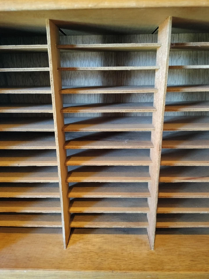 Vintage Editions Coca Cola Wooden Cassette Tape Holder w Sliding Top Compartment - Image 4 of 4