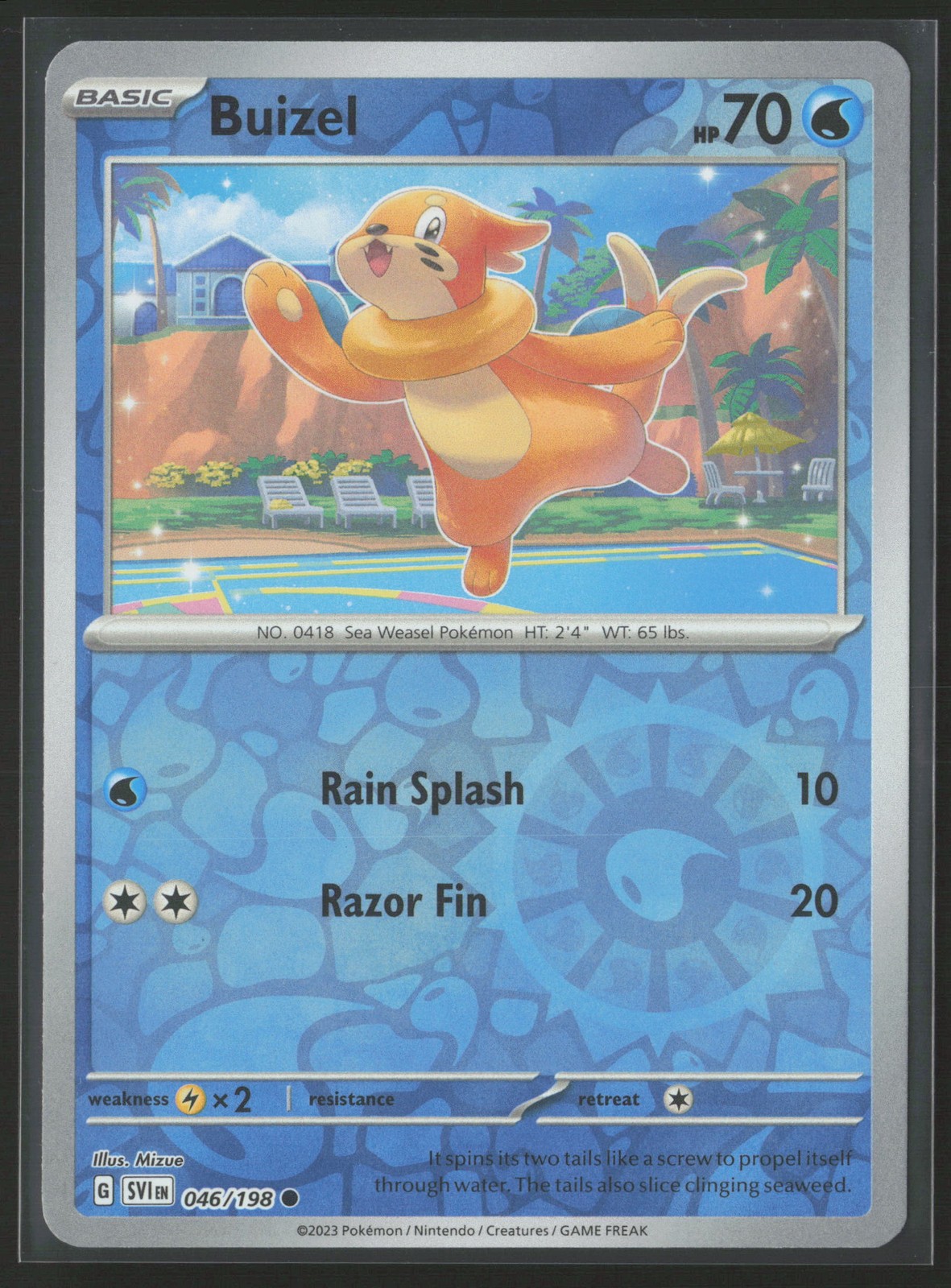 Buizel Common SV01: Scarlet & Violet Base Set 046/198 NM Pokemon Reverse Holo