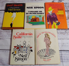 Lot of 5 NEIL SIMON Fireside Theater Book Club Edition Play Scripts + Insert